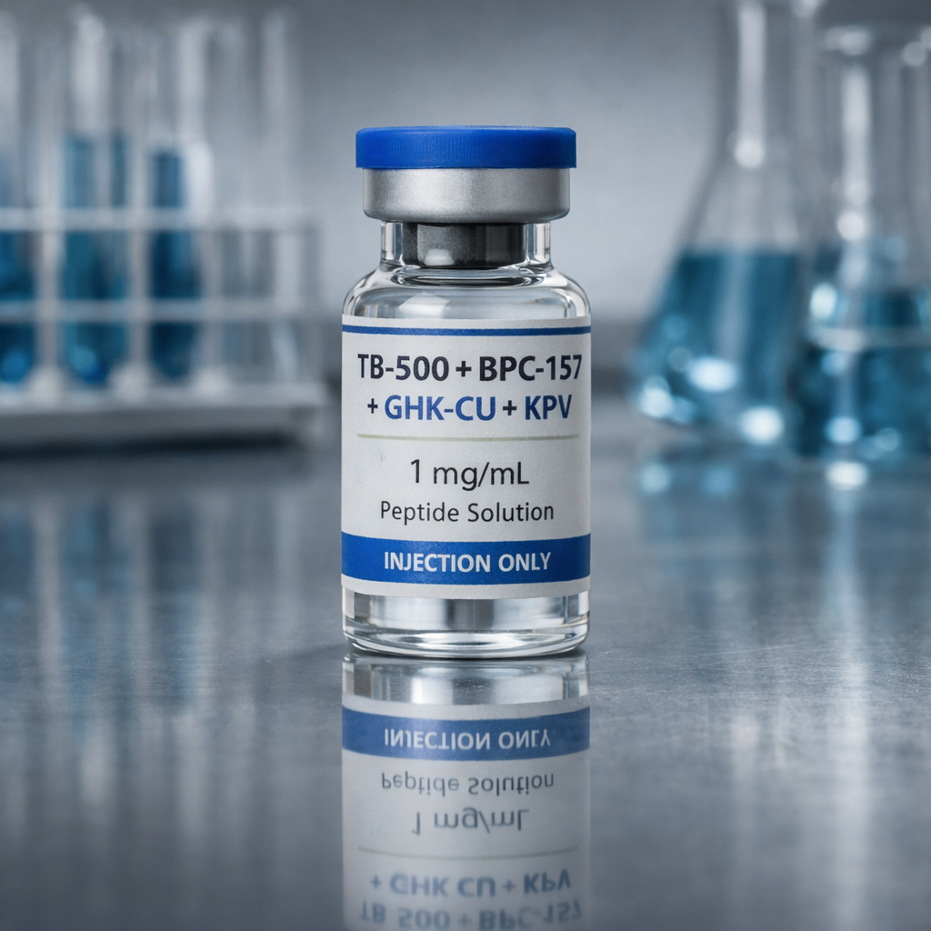 TB-500 + BPC-157 + GHK-Cu + KPV 5MG/5MG/10MG/5MG
